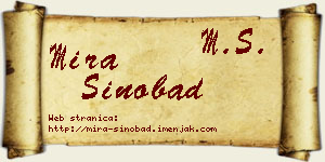 Mira Sinobad vizit kartica